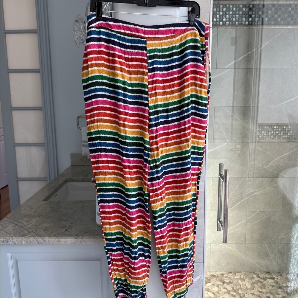 Farm Rio Rainbow Striped Joggers - Picture 4 of 13